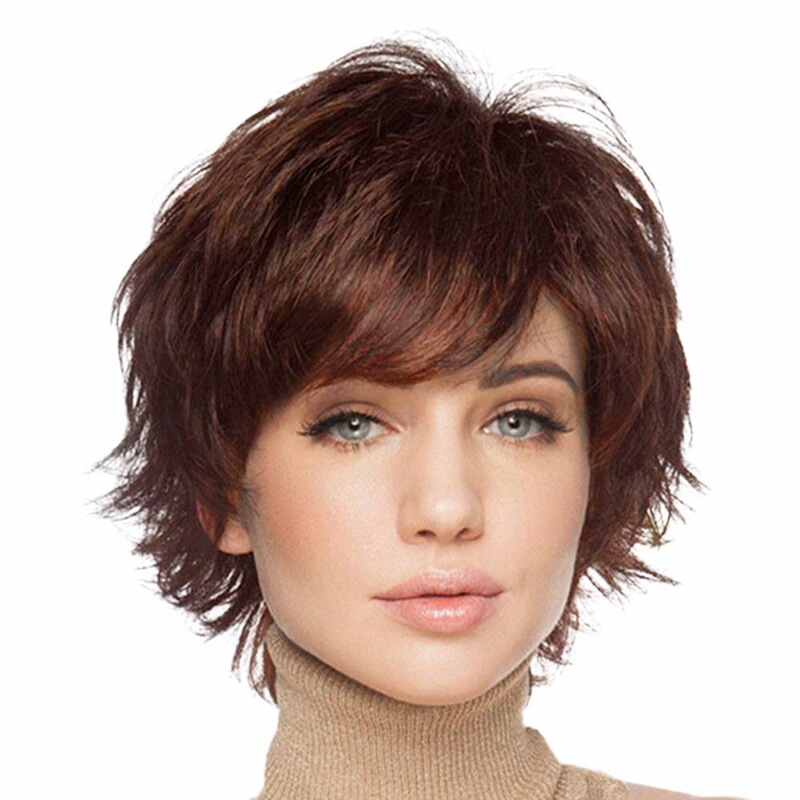 Cross-border European and American wig AliExpress new ladies oblique bangs short hair chemical fiber headgear female in stock wholesale Cross-border European and American wig AliExpress new ladies oblique bangs short hair chemical fiber headgear female in stock wholesale
