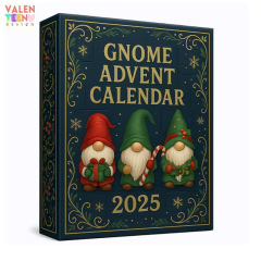 Gnome Advent Calendar圣诞节降临倒计时盲盒圣诞装饰亚克力挂件