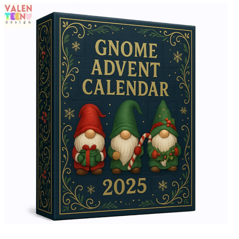 Gnome Advent Calendar圣诞节降临倒计时盲盒圣诞装饰亚克力挂件|undefined