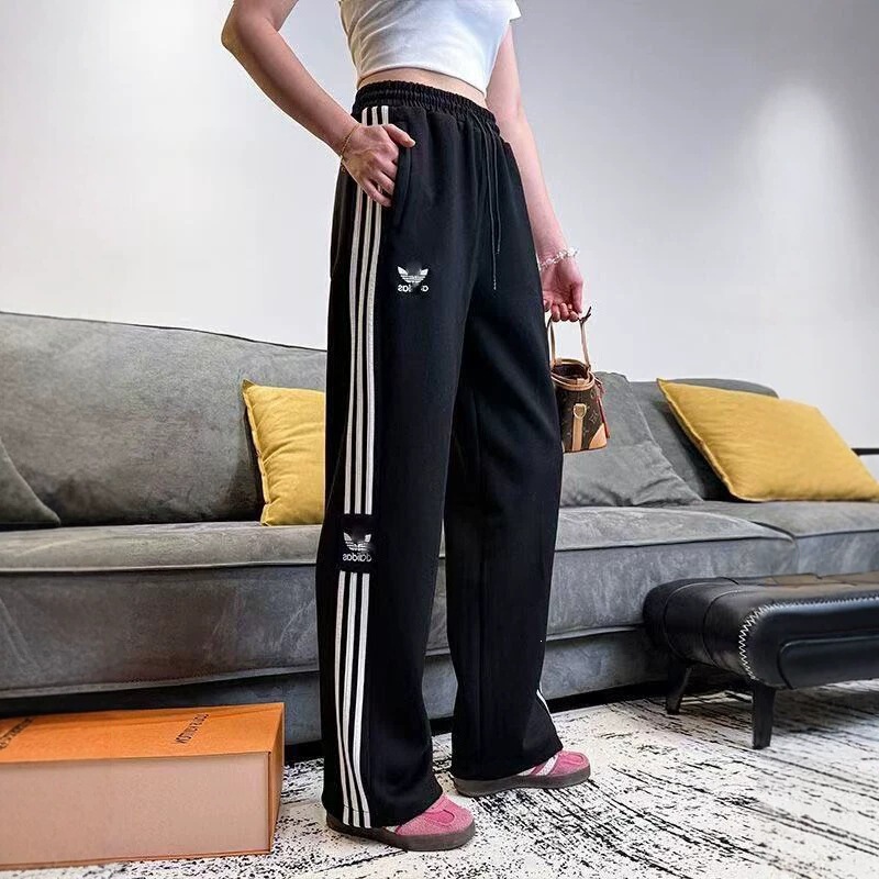 Cross-Border Three-Stripe Embroidered Casual Pants Unisex Spring and Autumn Fashion Sports Pants Couple's Jogger Pants