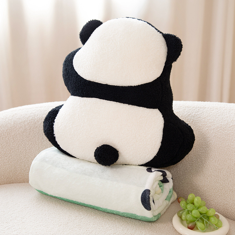 Red de celebridades Panda almohada muñeca lindo sofá sala de estar estudiante durmiendo junto a la cama niña cojín de respaldo almohada oficina