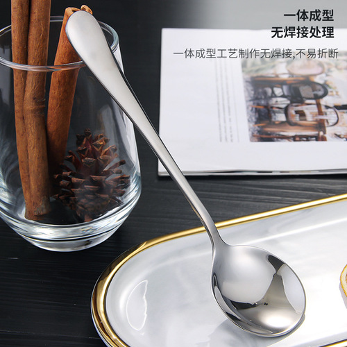 Stainless steel fork and spoon, Korean tableware fork and spoon, commercial kindergarten children's table spoon, fruit fork combination, moon cake fork and soup spoon