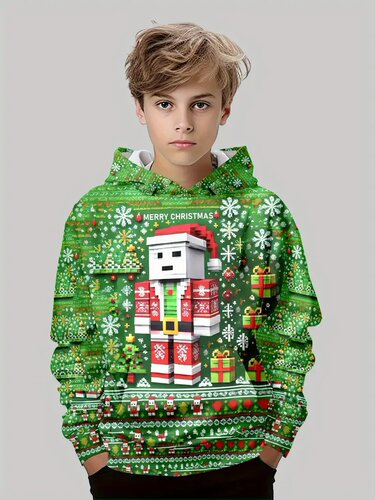Amazon Cross-Border My World Boys 'Sweater 3D Digital Print Minecraft Print Fashion Hoodie