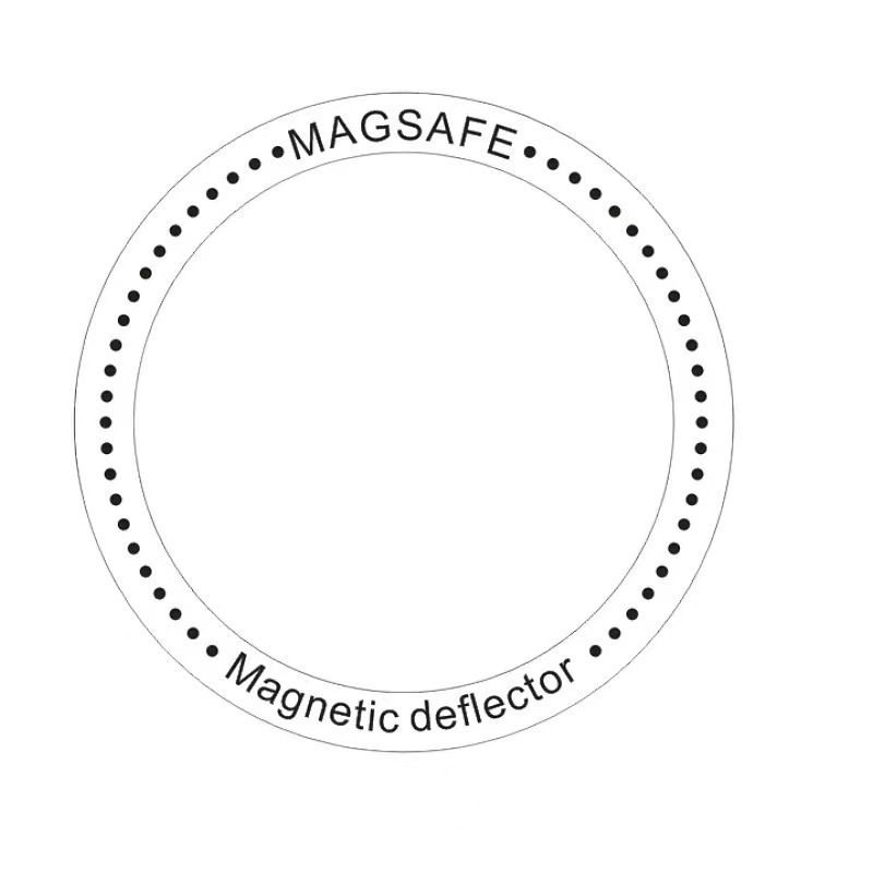 Screen printing font clear magnetic ring magnetic ring mobile phone wireless charging magnetic attraction magnetic sheet magsafe iron ring
