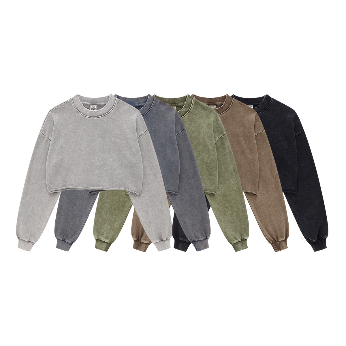 Ropa de mujer BE | Camiseta de Manga Larga con Cuello Redondo, Estilo Vintage, Desgastada y Deshilachada, para Mujer, Otoño/Invierno 2025