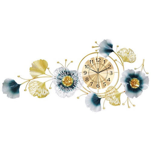 Wall clock collection, dining room, living room, modern light luxury decoration clock, dining room iron clock, three-dimensional decorative painting clock