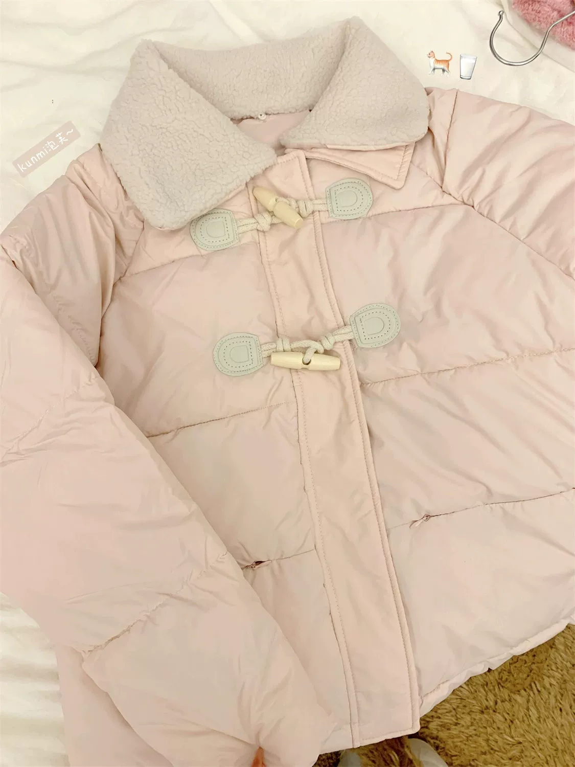 Фуксия cute полотенце для учеников начальной школы, теплая стеганая куртка, увеличенная толщина