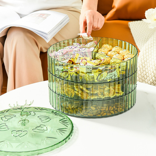 Nordic style elk fruit plate creative multi-layered fruit plate candy box plastic home living room dried fruit snack plate