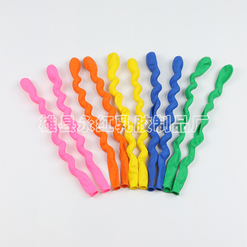 Tornillo de torsión espeso espiral 100 globos de látex para suministros de fiesta de globo de forma especial larga bola de dragón