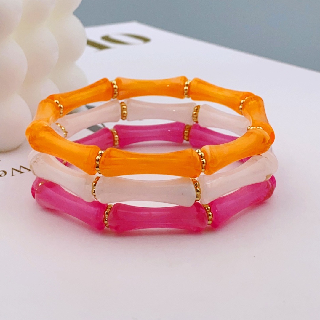 오렌지+화이트+핑크