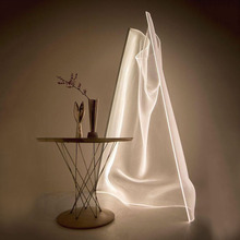 后现代设计师创意落地灯不规则艺术个性亚克力客厅卧室飘带台灯
