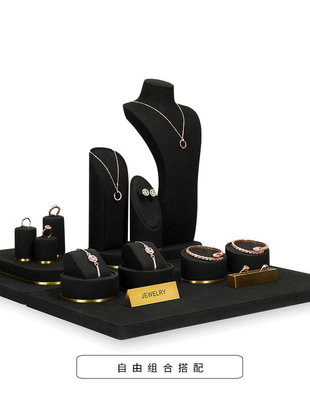 A029-(54-114)黑色超纖金屬底櫥窗-(旭躍)詳情頁