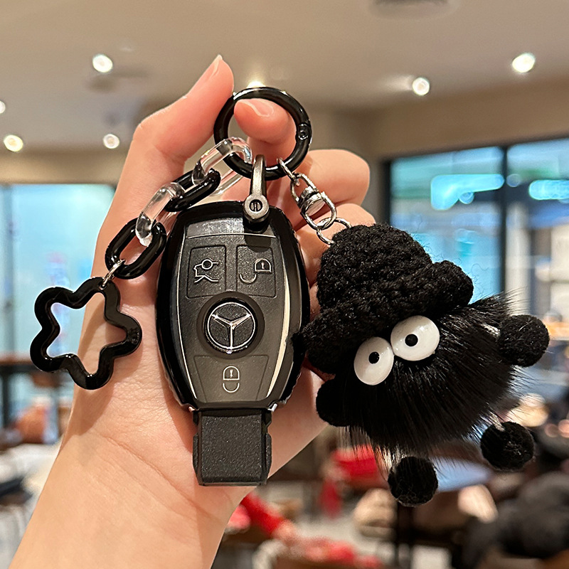 메르세데스-벤츠 B [투명 블랙] 블랙 플러시 스타 체인