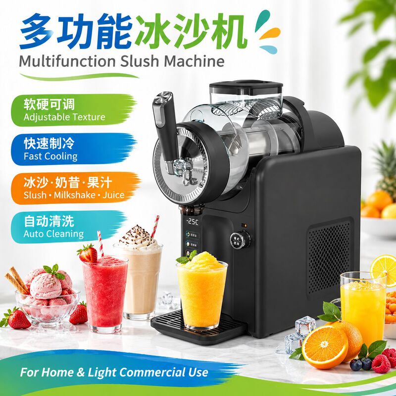 Cross-border new small snow melting machine, multi-functional home ice cream machine, milk tea shop machine, milkshake machine, wholesale in stock