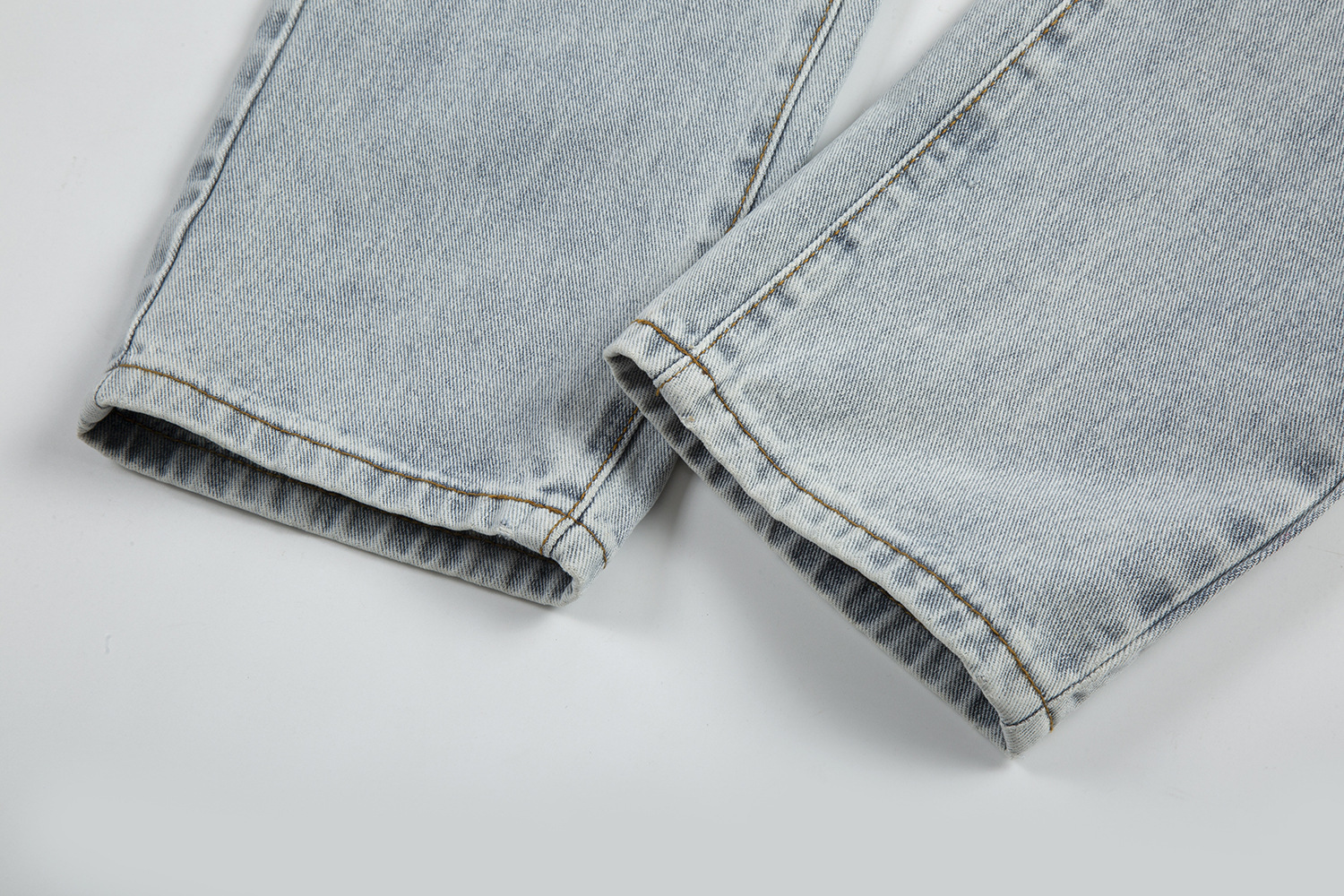 Men's Clothing high street loose Parisian style RO style distressed straight leg ripped cat whisker jeans overalls_voghion.com