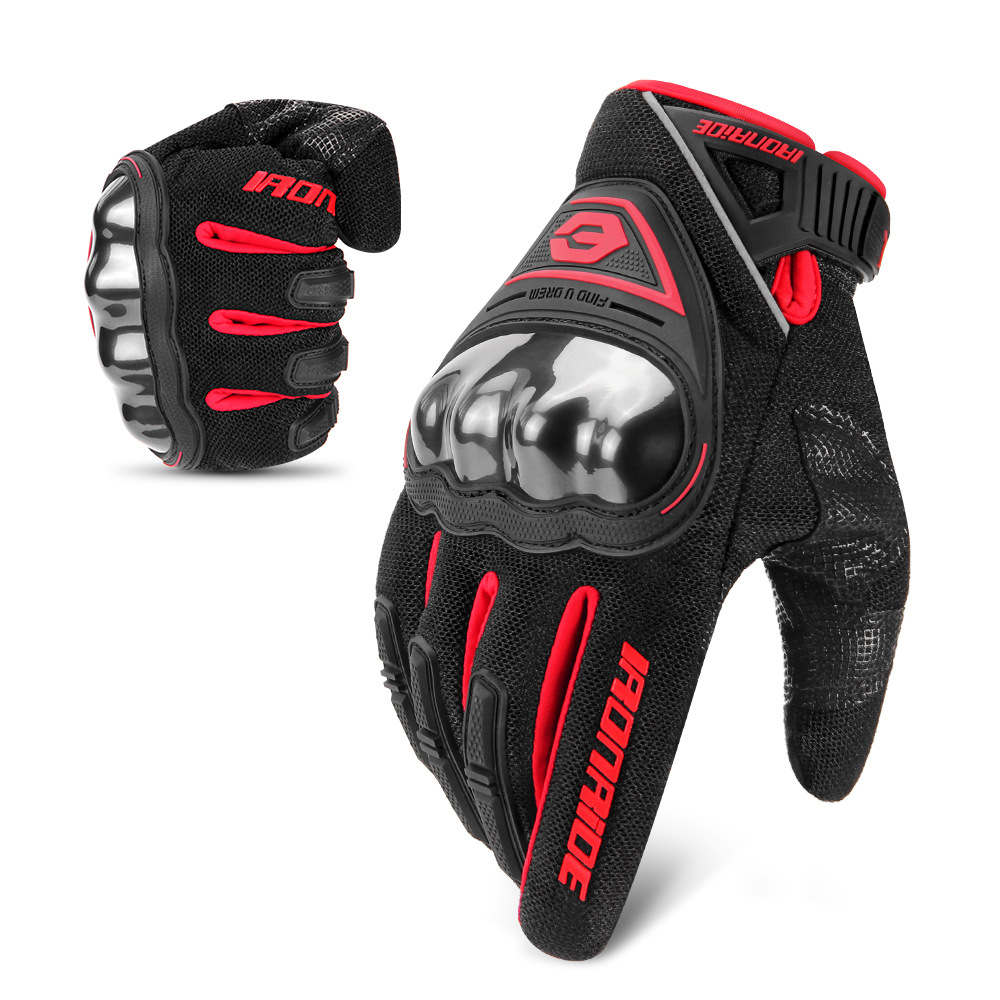 Guantes de motocicleta masculinos de carcasa dura guantes táctiles de pantalla táctil de montar al aire libre guantes tácticos de protección a prueba de caídas