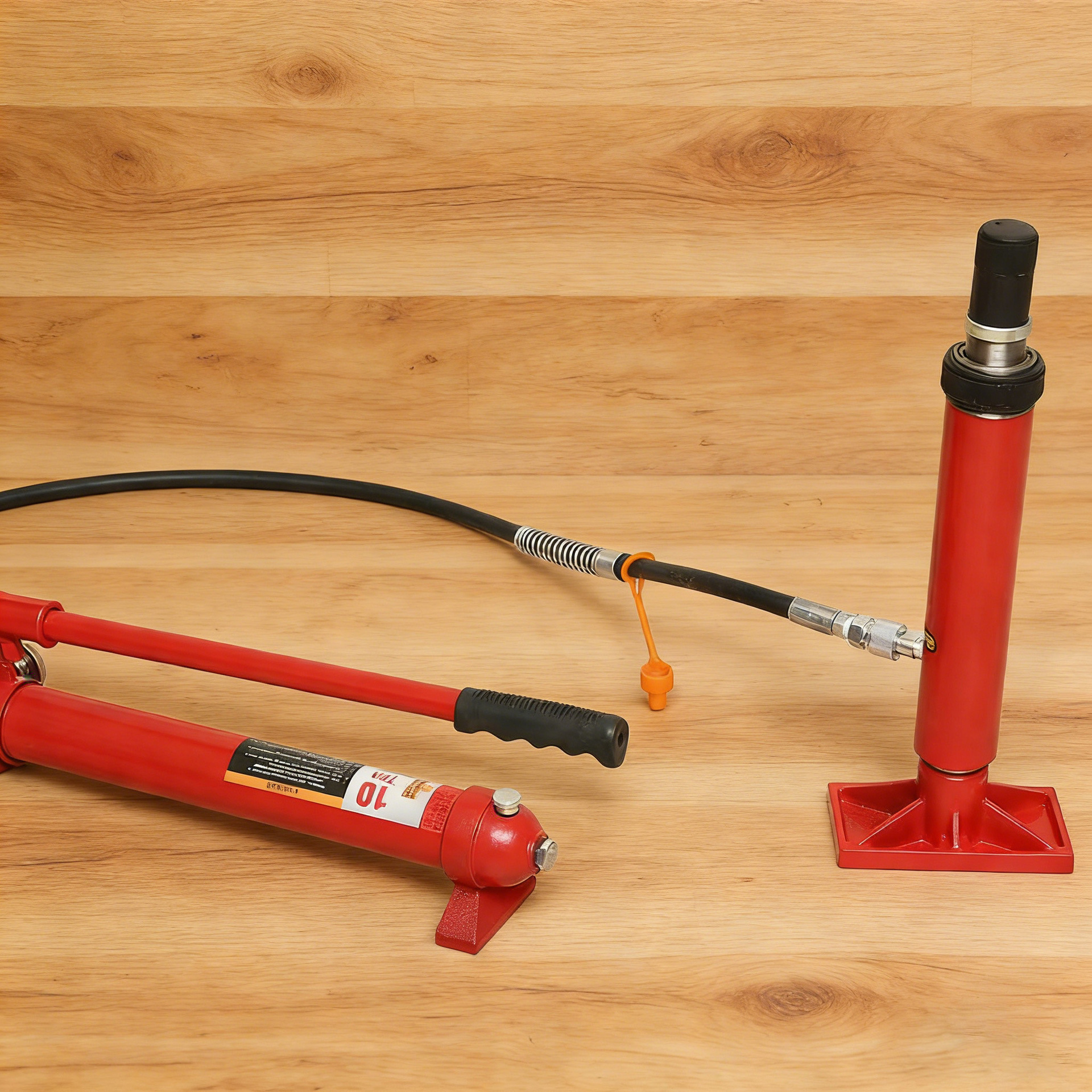 10-Ton Separate Hydraulic 0kg-Jack Set for Auto Body Repair, Portable Toolbox for Cars
