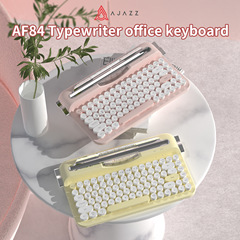 Heijue AF84 タイプライターキーボード Bluetooth キーボードワイヤレスキーボードオフィス女性キーボード適応タブレット