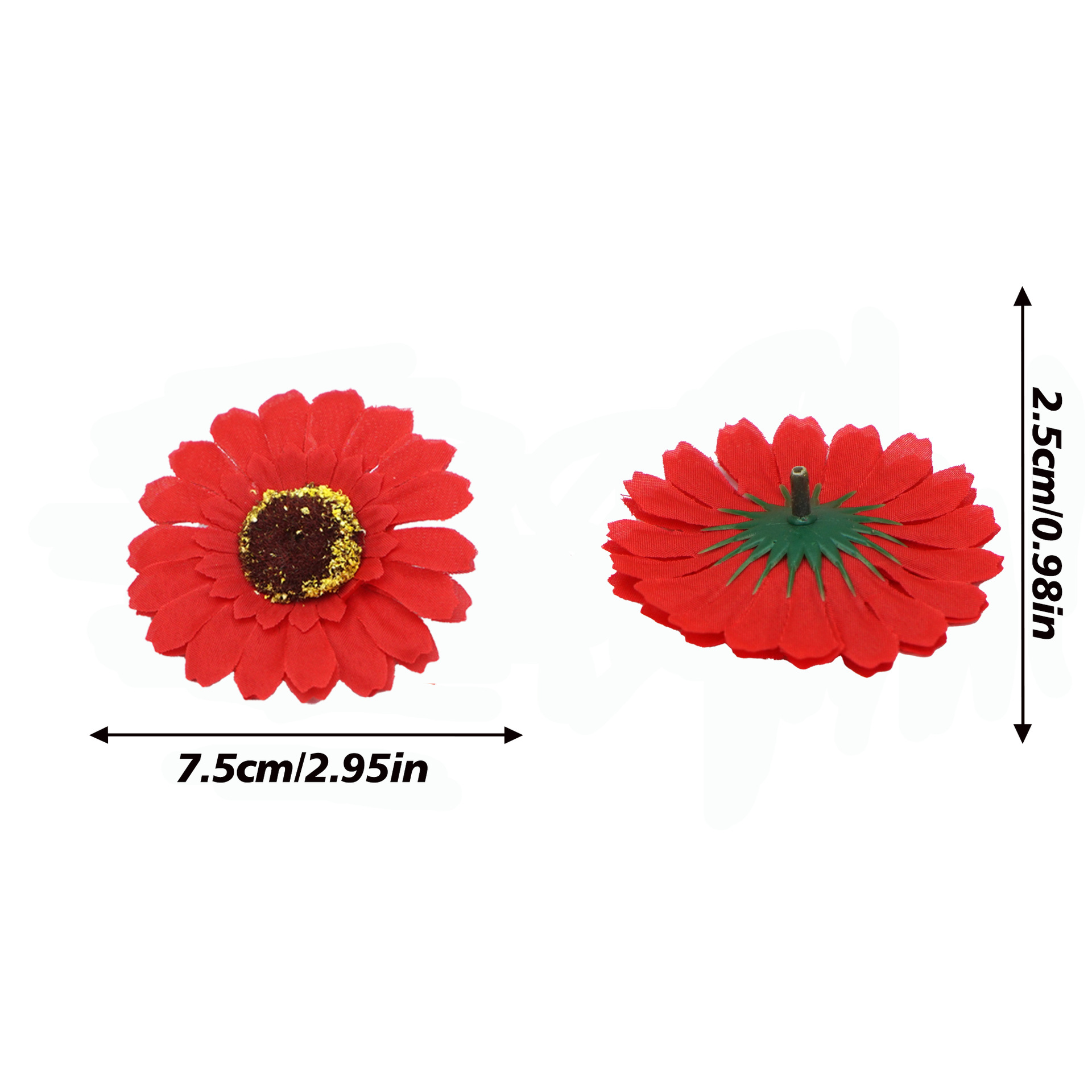 Flor al por mayor imitación de gerbera cabeza de flores accesorios semiacabados DIY decoración floral arreglos props de disparo