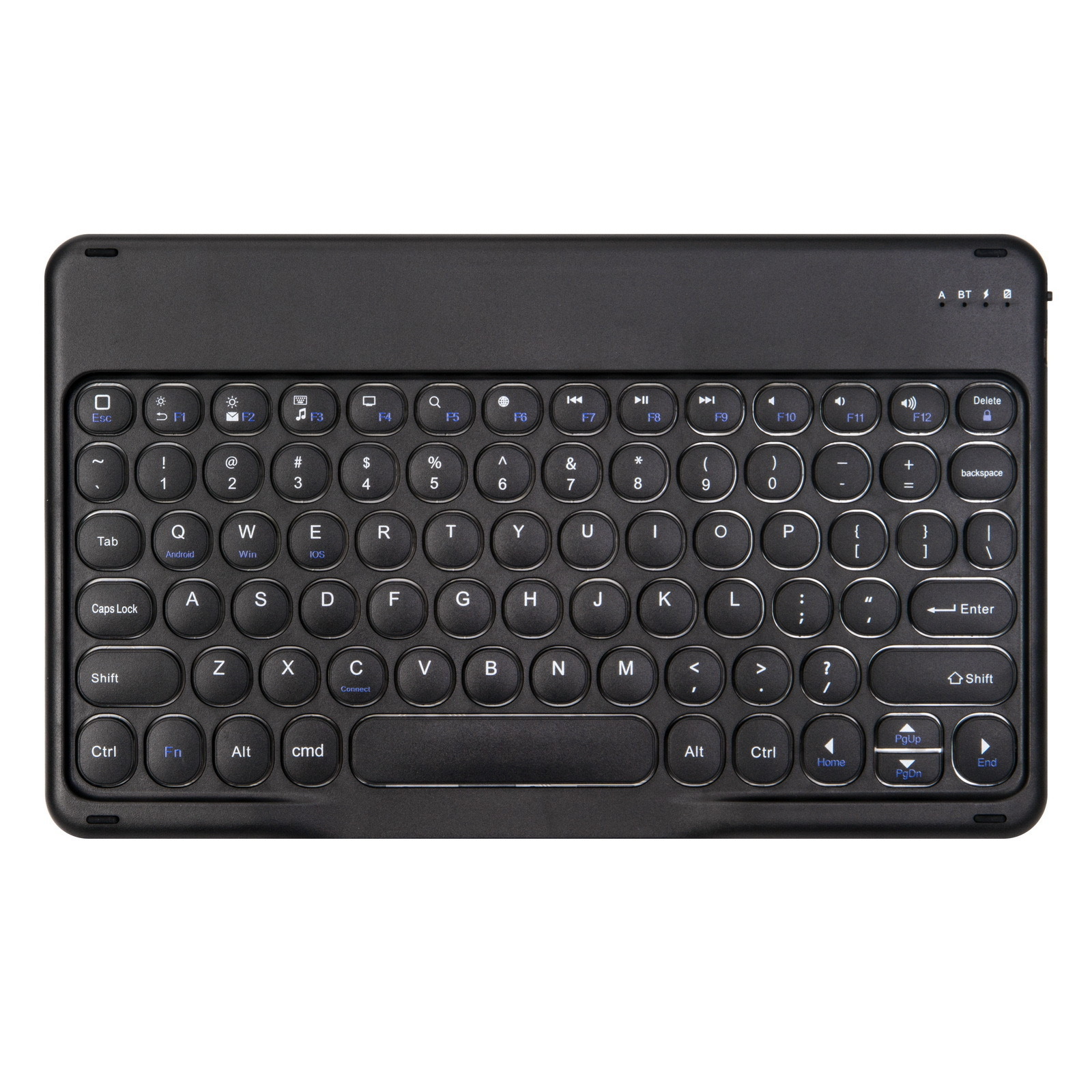 Suitable for Ipad10 Tablet Mobile Phone Round Keycap Touch Bluetooth Keyboard Mouse Magnetic Suction Set Cross-Border Thai and French