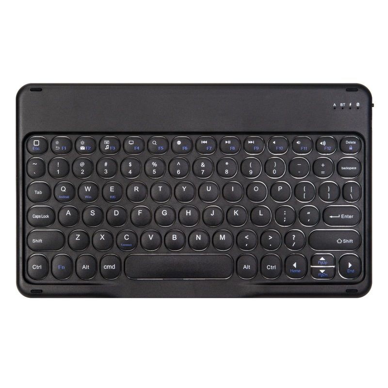 Suitable for Ipad10 Tablet Mobile Phone Round Keycap Touch Bluetooth Keyboard Mouse Magnetic Suction Set Cross-Border Thai and French