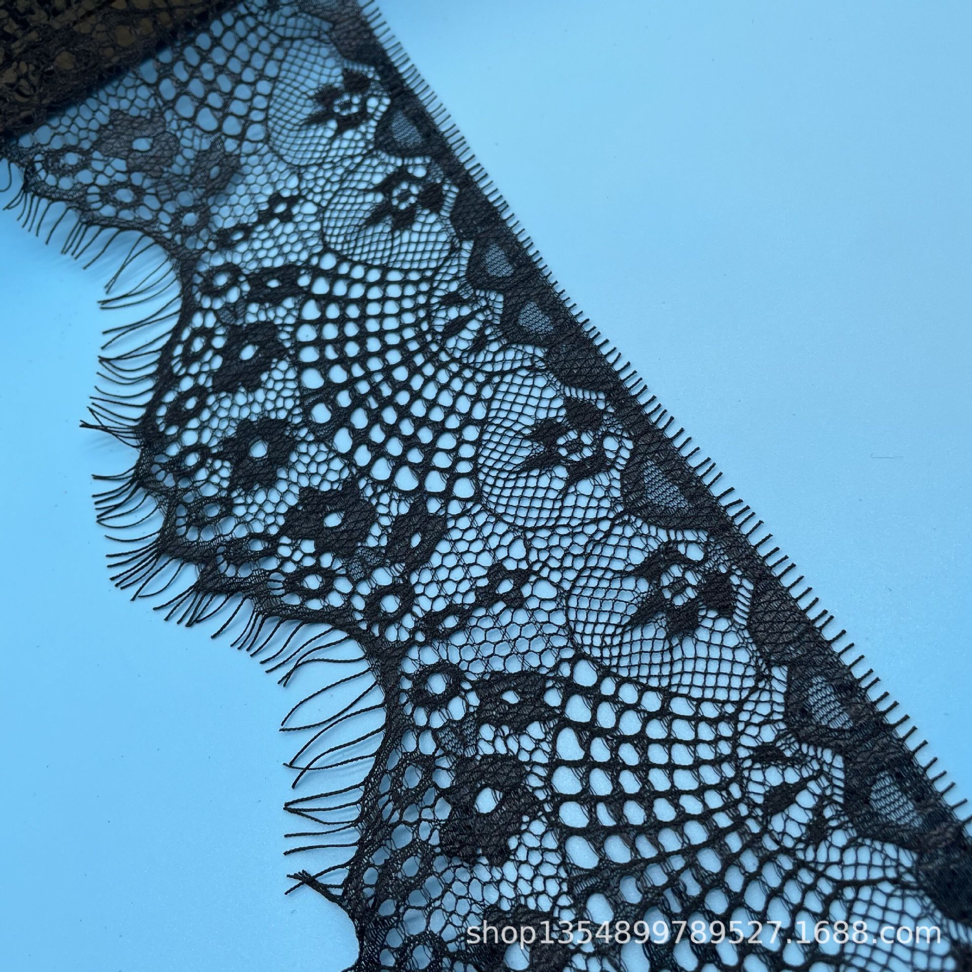 现货批发10cm单波浪眼睫毛蕾丝花边情趣内衣花边舞蹈服花边