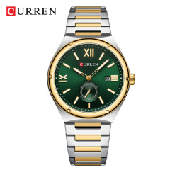Curren/カレン8471メンズ腕时计カレンダースチールベルト时计スポーツ男性时计ビジネスクォーツ时计