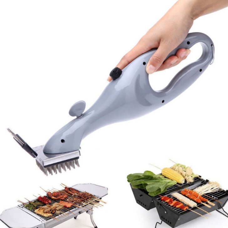 油汚れ専用クリーニングブラシ DIYバーベキュー清掃ツール バーベキュー棚洗浄用ステンレスブラシ|undefined