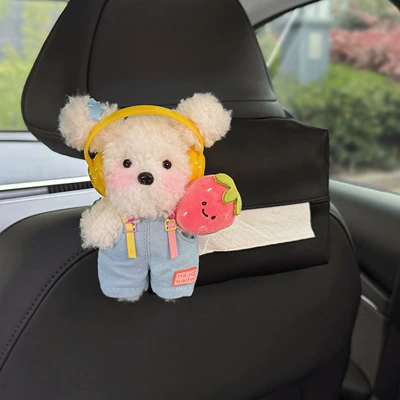 Car tissue box/set Car-Mounted Hanging Tissue Bag, Headrest Tissue