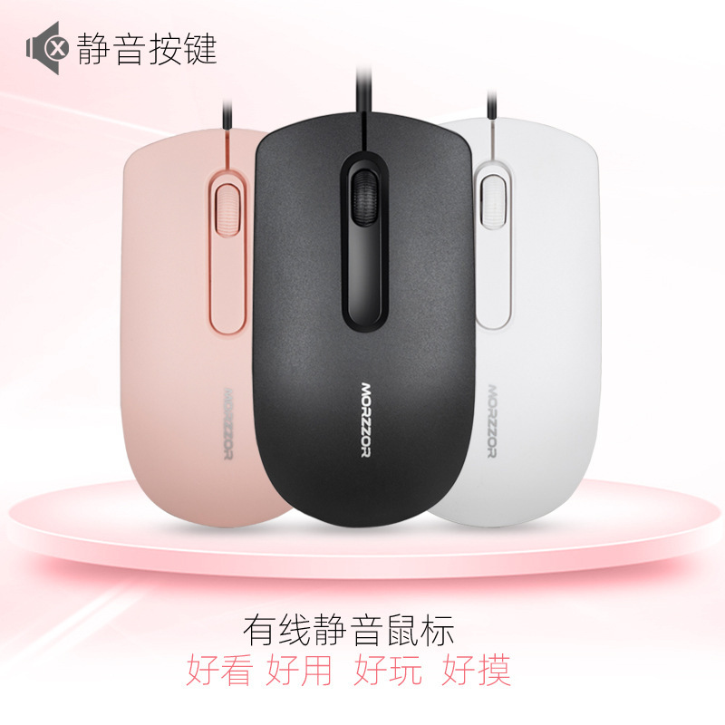 Factory wholesale cross-border photoelectric wired mouse office mute game notebook desktop home small mouse
