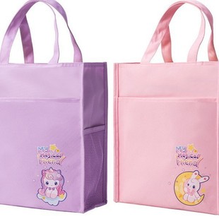 Deli Ba202 Cartoon Series Tutorial Bag Handbag Book Bag Canvas Bag Large Capacity Oxford Cloth Tutorial Bag
