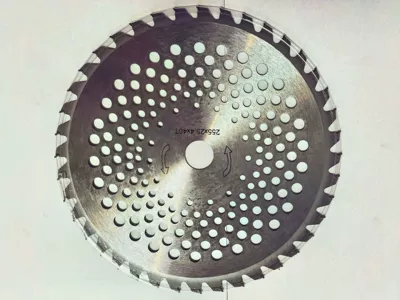 Alloy saw blade lawn mower Otbiçən başlıqları - mowing-blade-25540t-round-hole