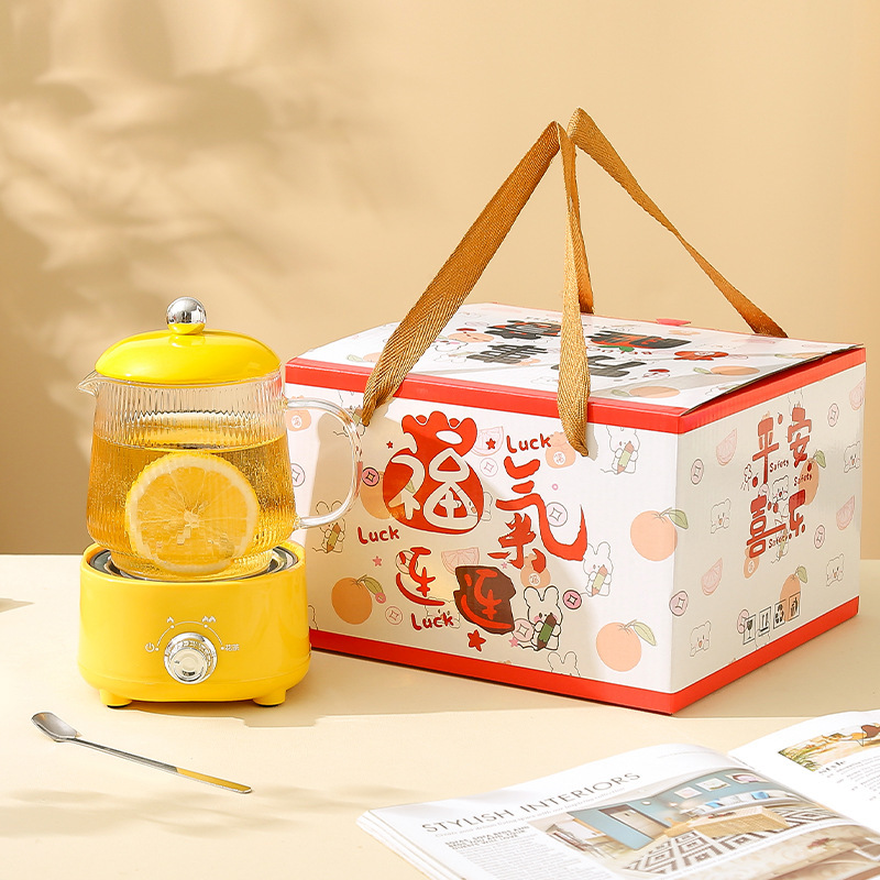 多機能養生ポットオフィス大容量養生カップ電熱カップ煮花茶湯たんぽ保温カップギフトボックス|undefined