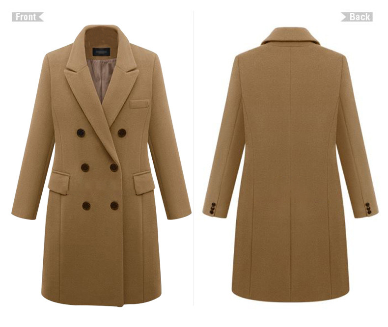 Women's Clothing Autumn and winter new large size woolen coat for women, multi color, medium and long style, Nizi coat_ipsvogv.com
