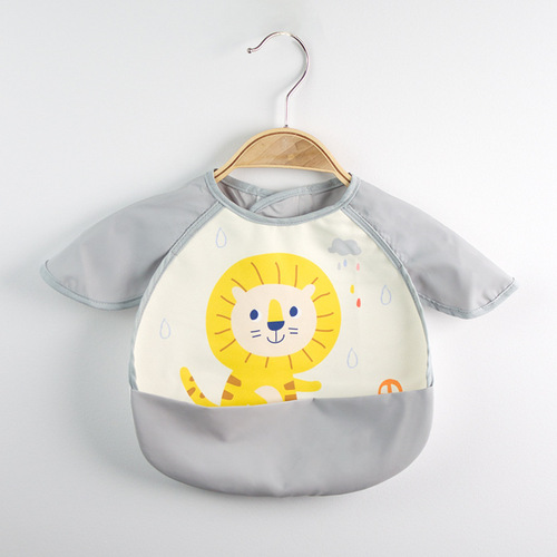 Children's smock, angel wings bib, summer baby dual-use rice pocket, waterproof and anti-dirty painting smock, reverse wearing protective clothing