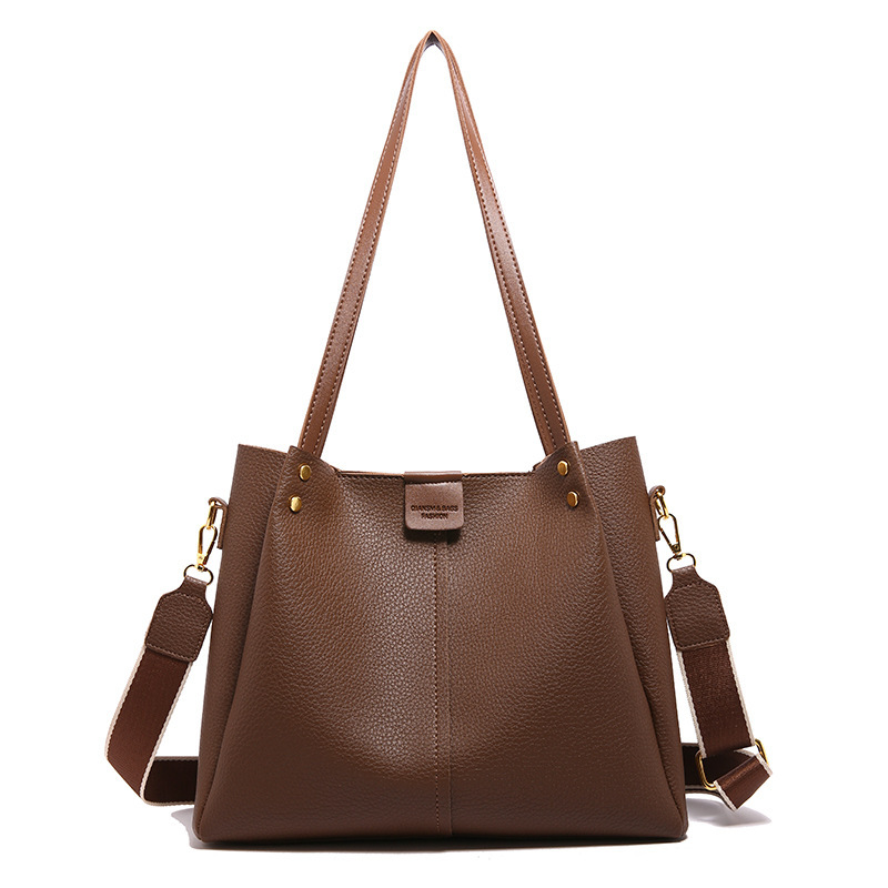 Bolsa de viaje de moda simple para mujeres 2024 nueva gran capacidad versátil bolso de hombro retro bolso de viaje