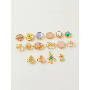 18K�~����ɫ��ˮ���۾��U�ո������diy�ִ�������Ʒ����