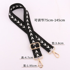 Cross-border bag strap widened shoulder strap bag strap shoulder strap adjustable shoulder strap single shoulder crossbody strap anti-gravity long and wide strap