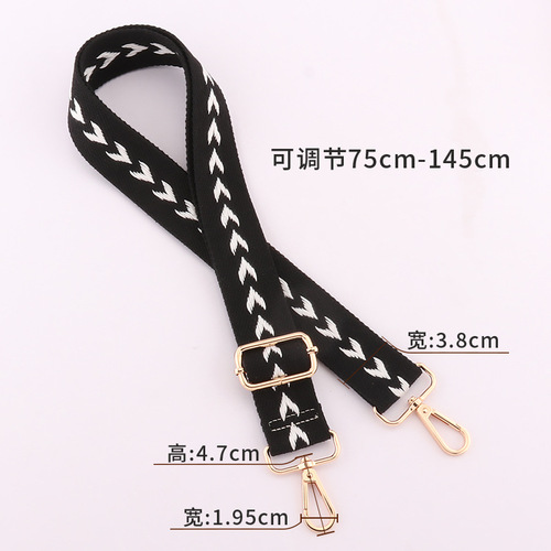 Cross-border bag strap widened shoulder strap bag strap shoulder strap adjustable shoulder strap single shoulder crossbody strap anti-gravity long and wide strap