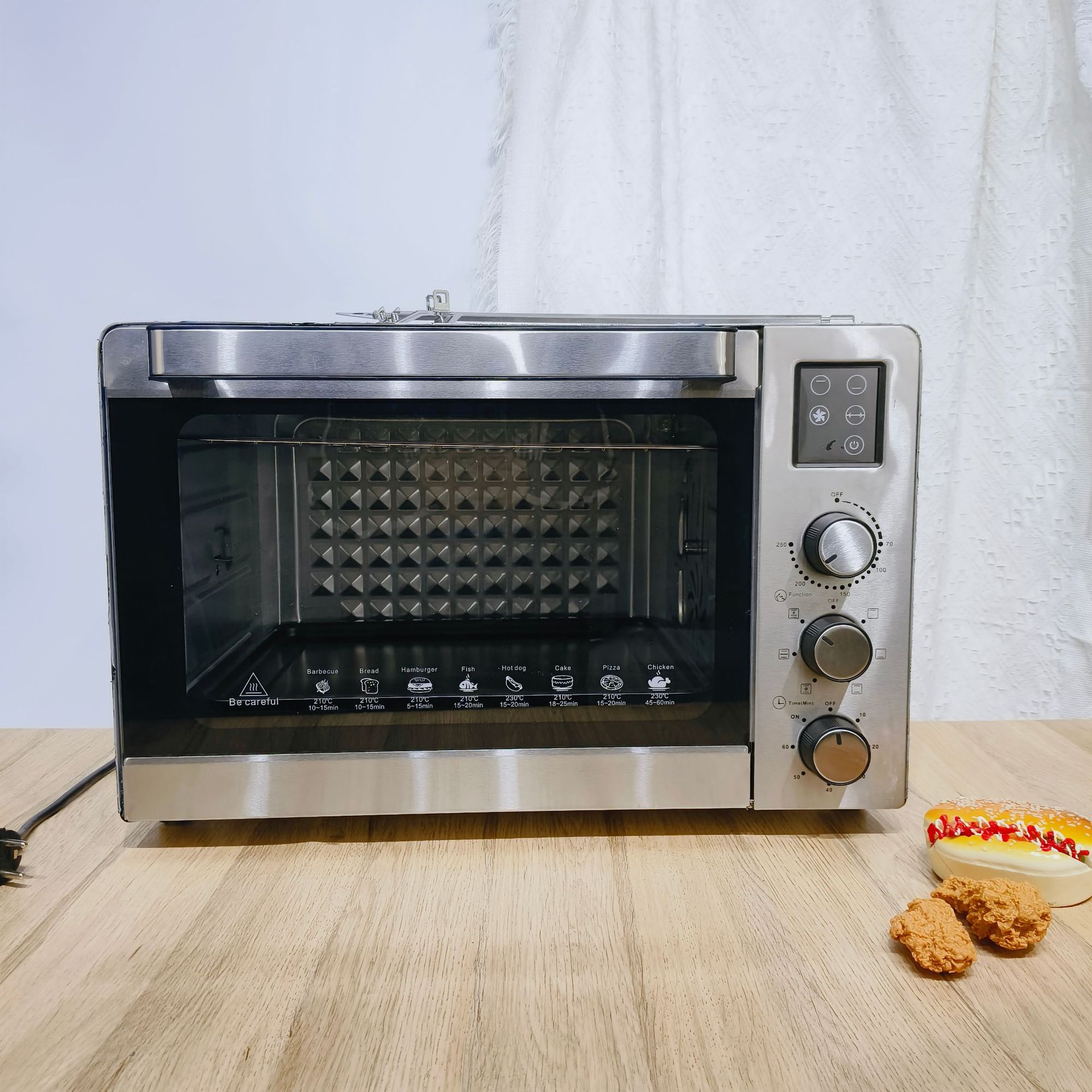 Cross-Border Intelligent 48L All-In-One Household Special Baking Oven Multi-Functional Large-Capacity Electric Oven Visible