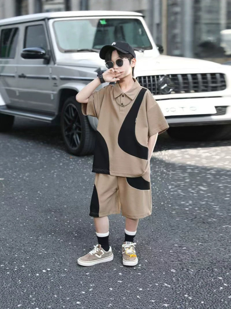 (Wholesale), summer clothing, children's short sleeve T-shirt for boys, set, children's clothing 4