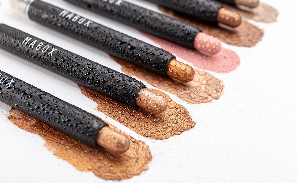 MABOX pearlescent eyeshadow stick, eye makeup, colored pen, high-gloss rotating eyeshadow, horizontal pencil, shiny with brush head, makeup undefined