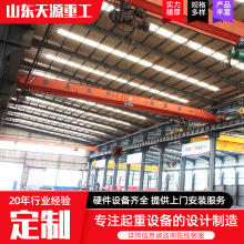 工业车间轨道式单梁航吊 机械制造10吨单梁行车 欧式单梁起重机