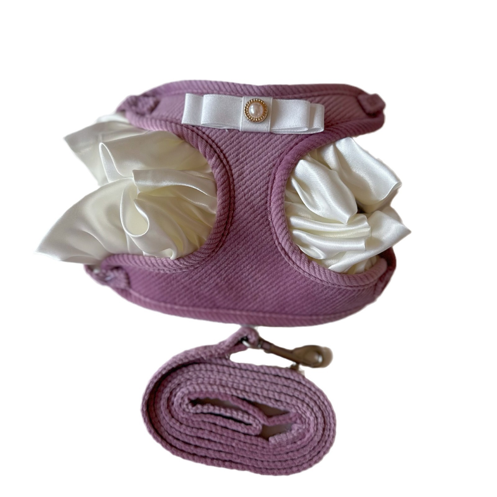 Guinzaglio per cuccioli in pizzo in stile coreano per Yorkshire Terrier, per passeggiate all'aperto, per cani e gatti_voghion.com