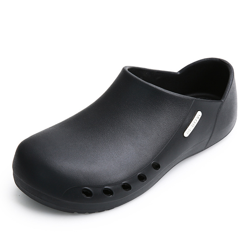 防滑厨师鞋耐油鞋休闲透气食品电子厂工作鞋手术鞋轻便包头鞋