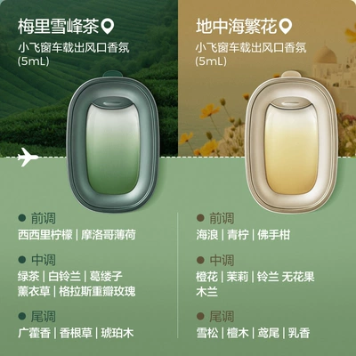 Small Flying Window, High-End Car — Car Perfume Aromatherapy - meili-xuefeng-tea-5ml-mediterranean-flowers-5ml
