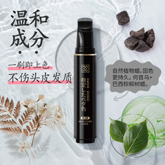 栩生一次性染髮刷染髮棒遮蓋白髮健康變黑髮美發筆孕婦可用美發梳