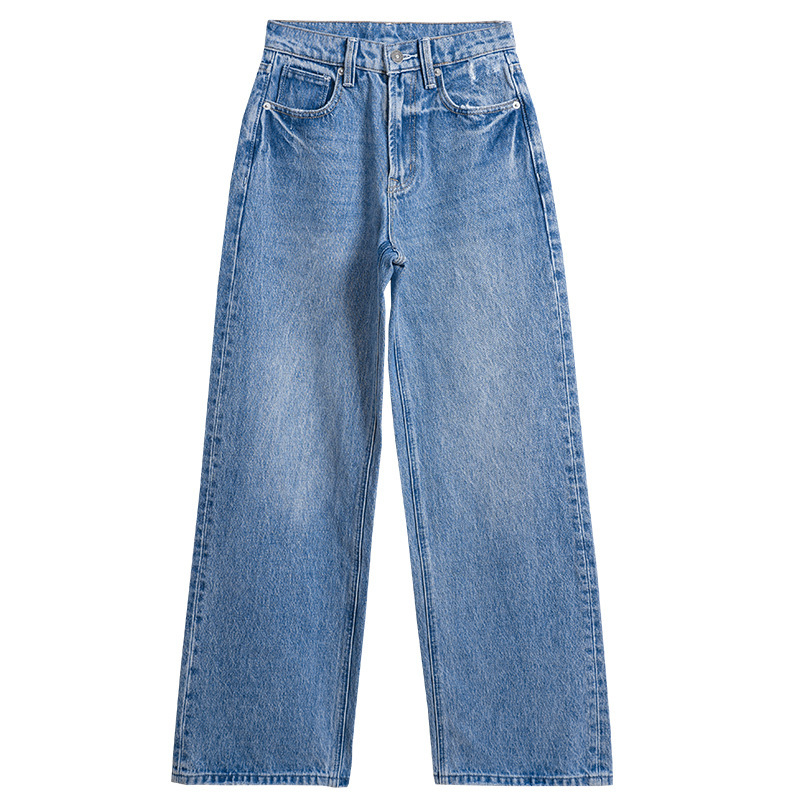 Seline&Shilin 2026 Four Seasons High-End Women's Loose High-Waisted Cropped Jeans & Floor-Length Straight Wide-Leg Pants