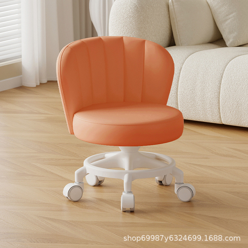 Rueda universal anti-rollback pequeña polea taburete baja silla respaldada para el hogar con un niño banco redondo rueda de correa rueda silenciosa