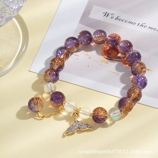 Guofeng Butterfly Fishtail Explosive Colored Gradient Bracelet Female Niche Senior ins Sense Scenic Area Explosive Live Wholesale